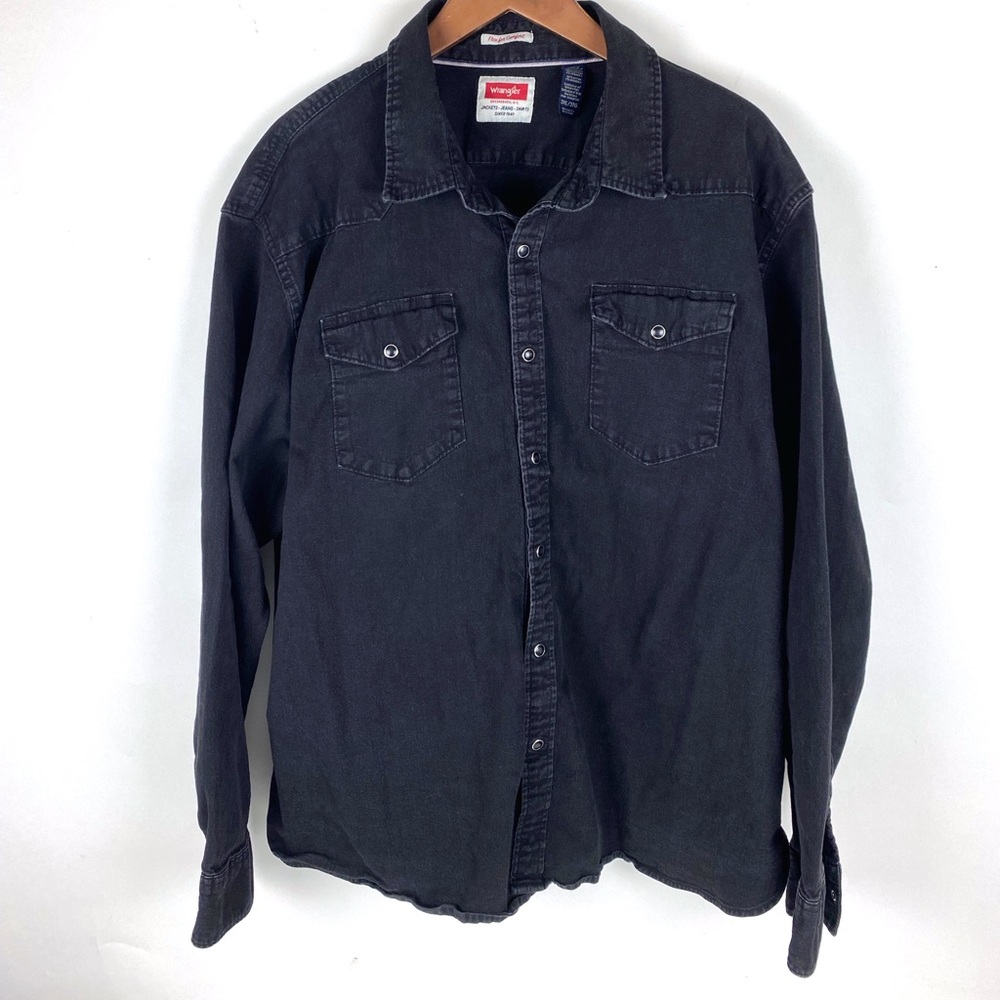 Wrangler Men’s Jean Jacket 3XL Black‎ Flex For Comfort